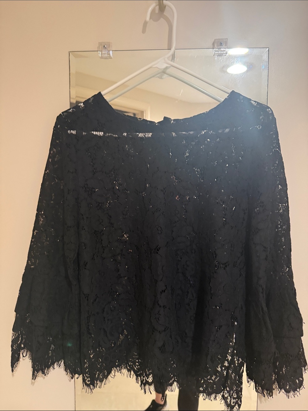 Black Lace  Women's Blouse